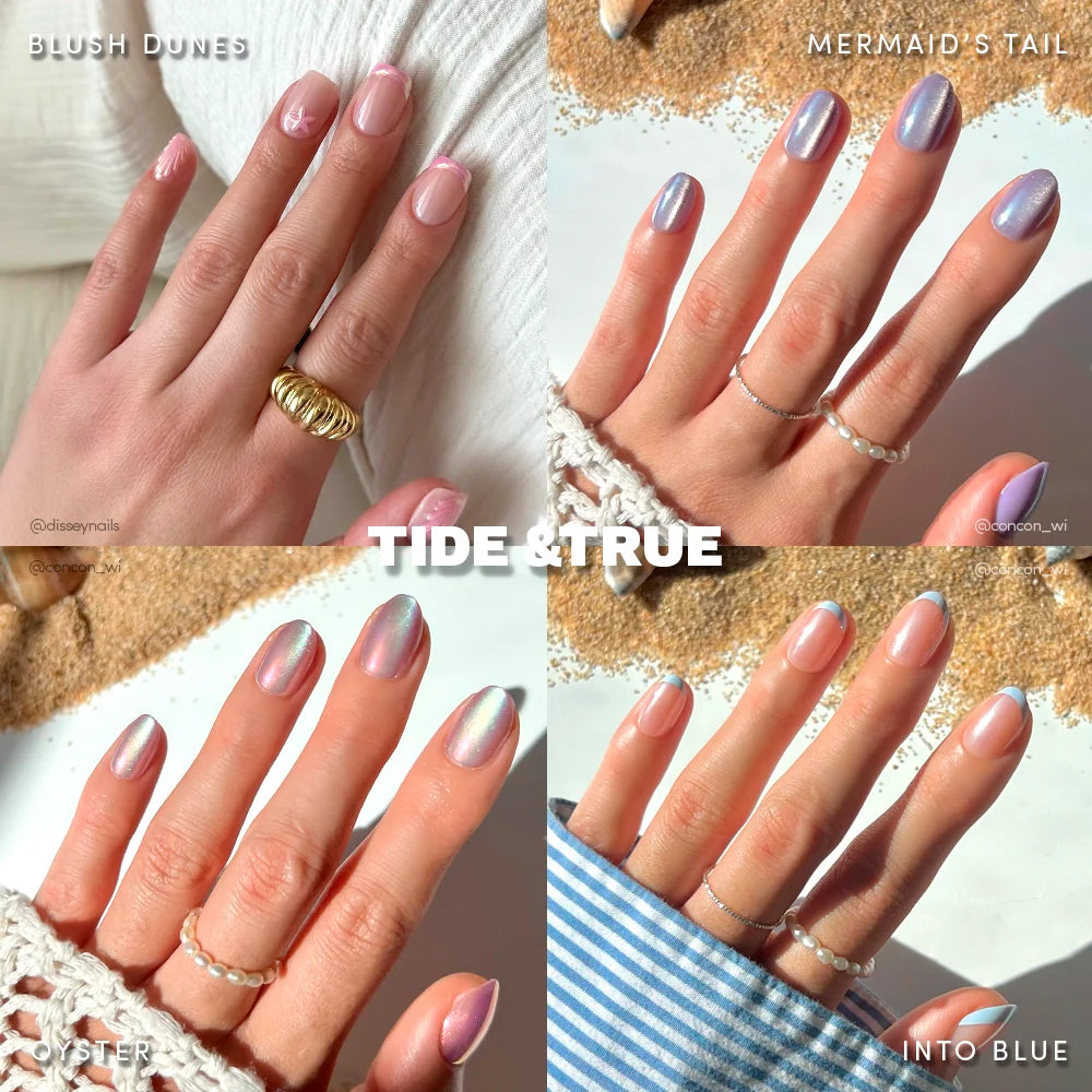 Lisawu Tide & True press-on nail bundle manicure lifestyle photo