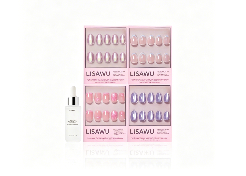 Tide & True press-on nails in pink shade