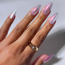 Timeless Oyster press-on nails in blue shade