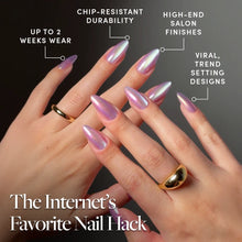 Timeless Oyster press-on nails with velvet finish