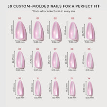 Timeless Oyster press-on nails - almond shape, medium length