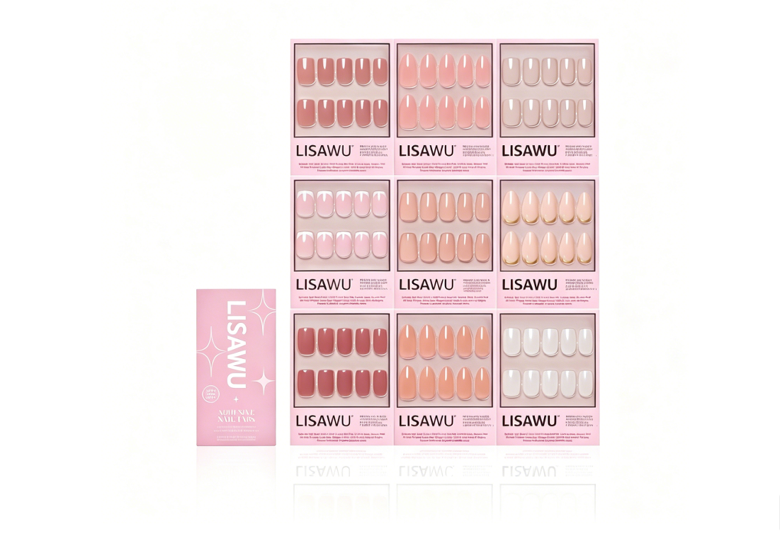 Timeless Tones Collection press-on nails in orange shade