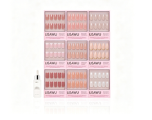 Timeless Tones Collection press-on nails with glazed finish