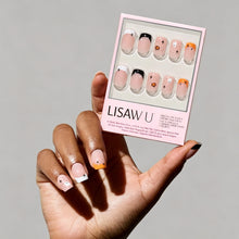Tiny Pumpkin press-on nails in nude shade