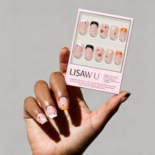 Tiny Pumpkin press-on nails in nude shade