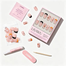 Tiny Pumpkin press-on nails with glossy finish
