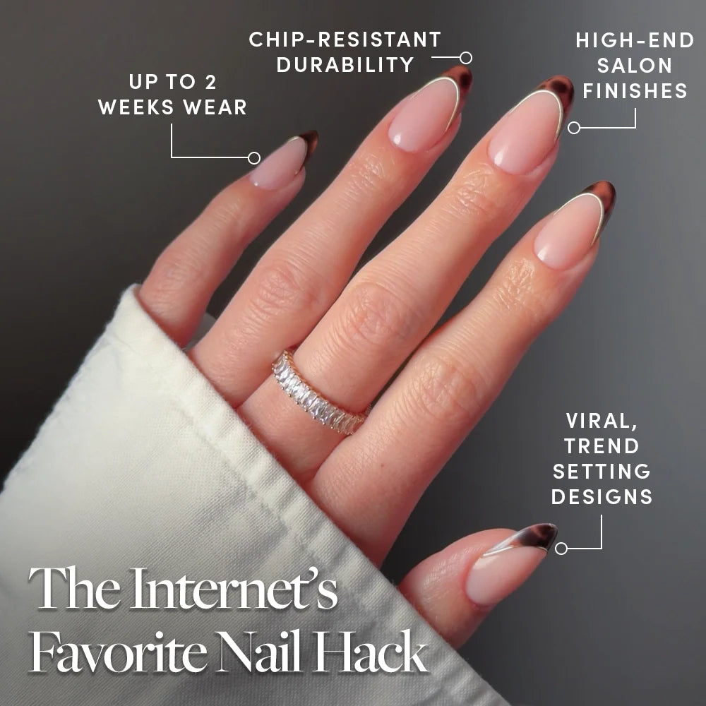 Too Much press-on nails with glossy finish