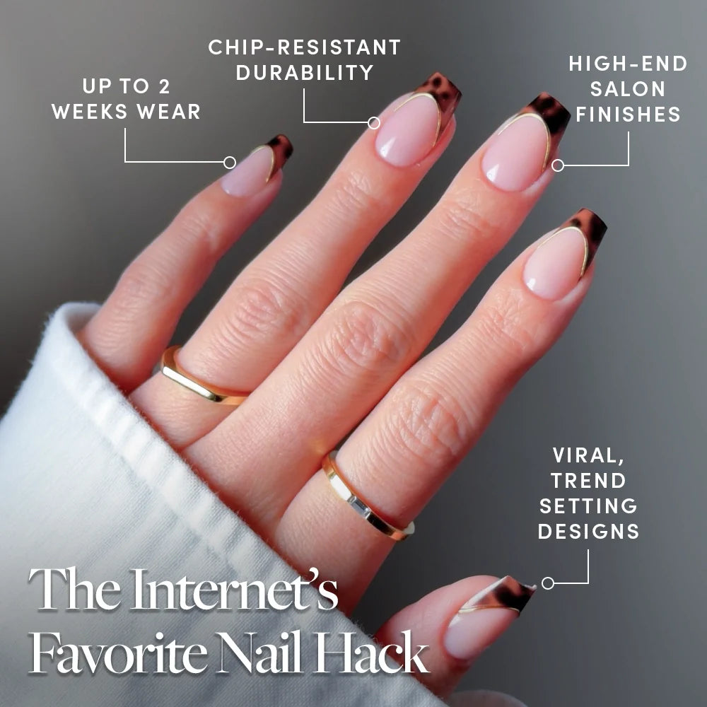 Top Tier press-on nails with glossy finish