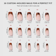 Top Tier press-on nail design - french tip style detail