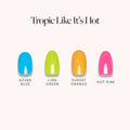 Tropic Like It's Hot press-on nails in blue shade