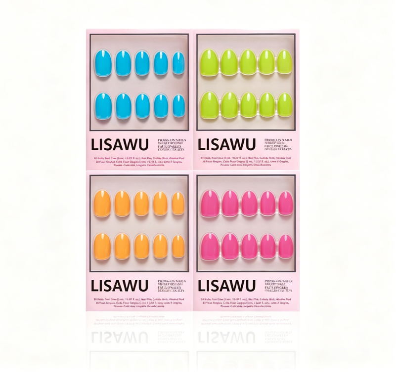 Tropic Like It's Hot press-on nails with glossy finish