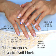 Tuscan Twist press-on nails - coffin shape, medium length