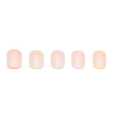Tutti Frutti press-on nail design - french tip style detail