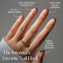 Unbothered press-on nails in nude shade