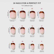 Unbothered press-on nails - super short shape, super short length