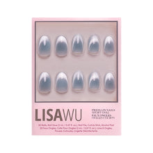 Unicorn Tears press-on nails in blue shade