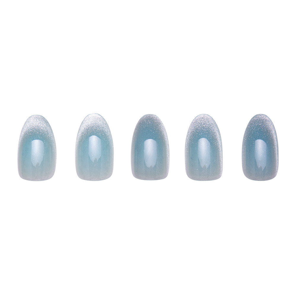 Unicorn Tears press-on nails with velvet finish