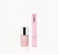UV Gel Top Coat + Handheld LED UV Lamp press-on nail bundle - full set view