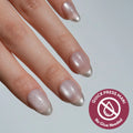 Velvet Chrome press-on nails in nude shade