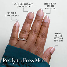 Velvet Chrome press-on nail bundle - full set view