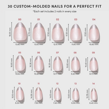 Velvet Chrome press-on nails with glossy finish