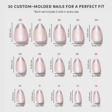 Velvet Chrome press-on nails with glossy finish