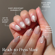 Velvet French press-on nail bundle - full set view