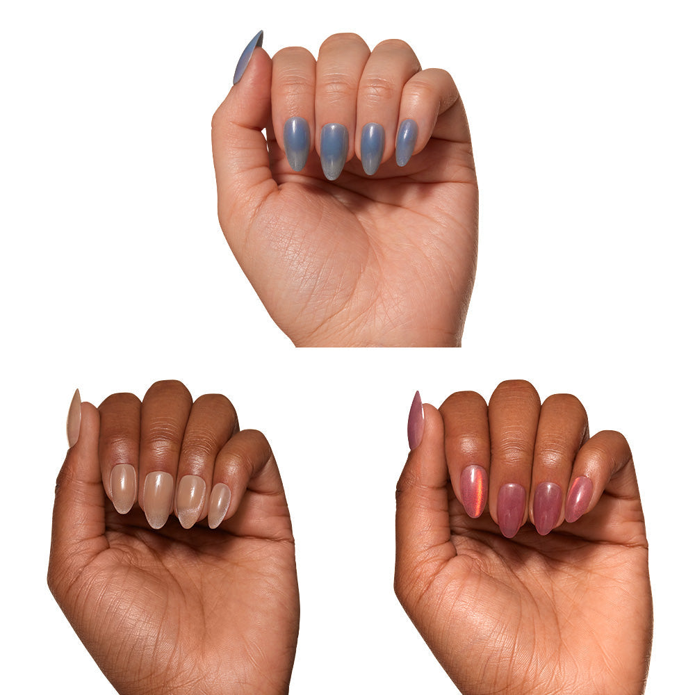 Velvet Haze press-on nails in brown shade