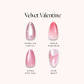 Velvet Valentine VelvetValentine NailMenu nail menu display