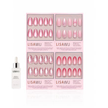 Velvet Valentine press-on nails with velvet finish