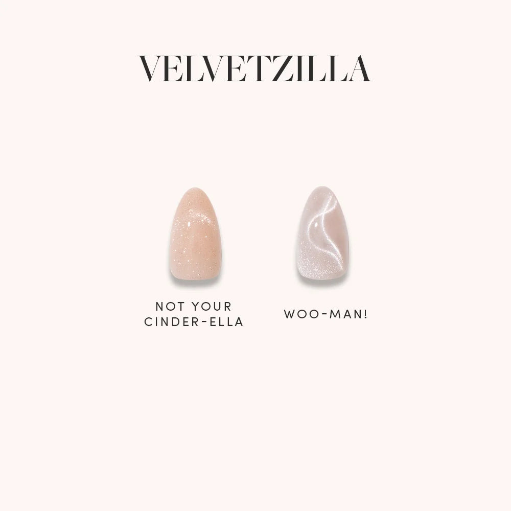 Lisawu VELVETZILLA press-on nail bundle style selection