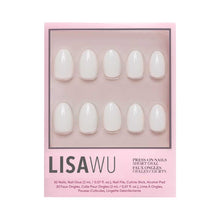 White Swan press-on nails in white shade
