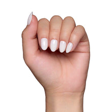 White Swan press-on nail design - solid color style detail