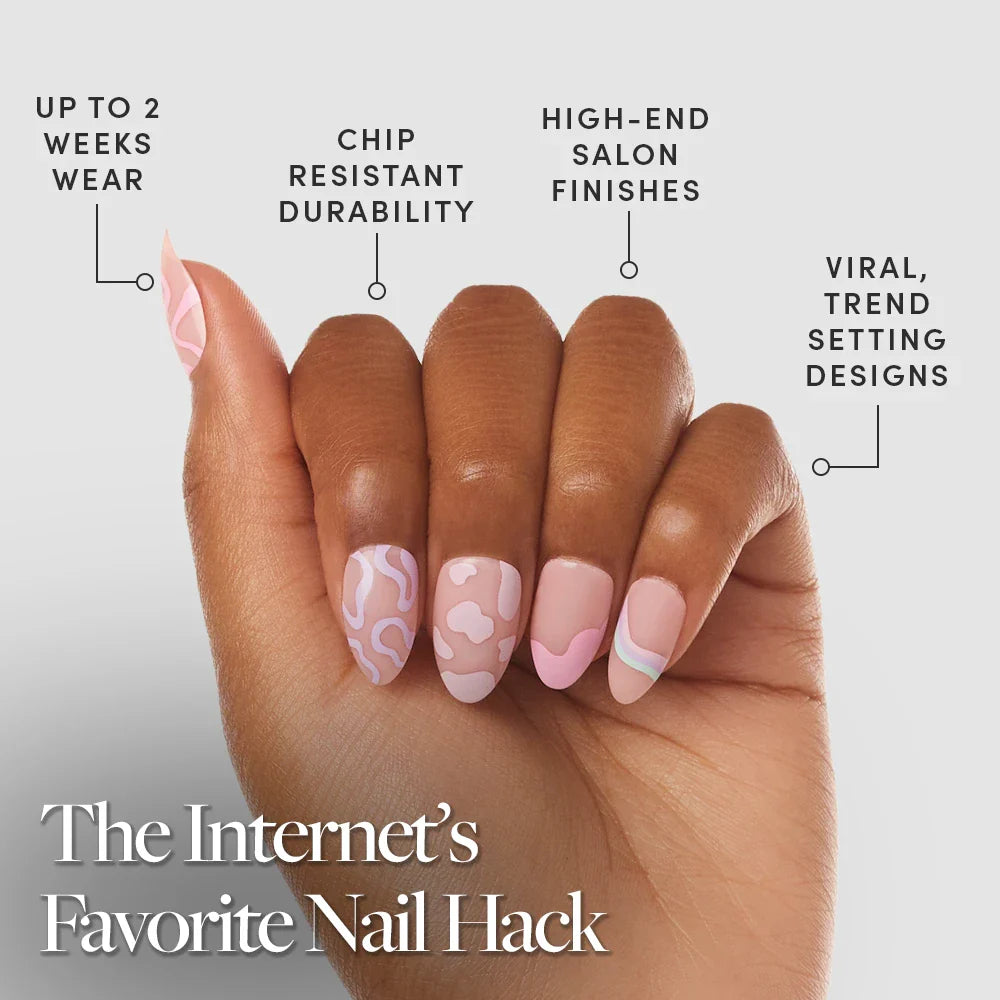 Wild Card press-on nails in purple shade
