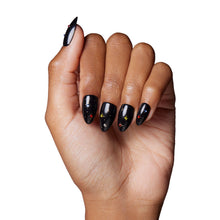 Winter Comet press-on nail design - accent nail style detail