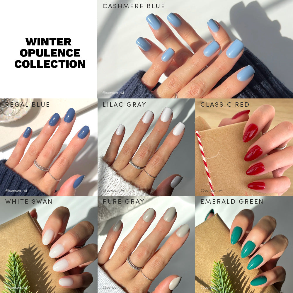 Lisawu Winter Opulence press-on nail bundle manicure lifestyle photo