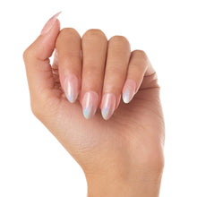 Winter Storm press-on nails - almond shape, short length