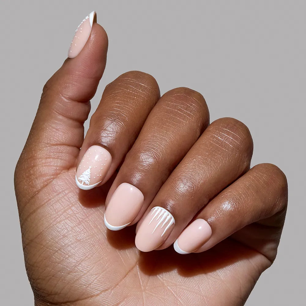 Winter's Tale press-on nails with matte finish