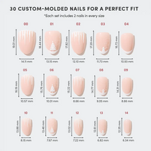 Winter's Tale press-on nail design - accent nail style detail