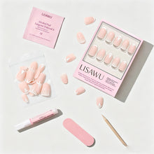 Winter's Tale press-on nails - oval shape, short length