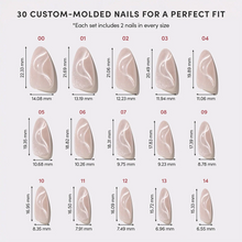 WOO-MAN! press-on nail design - velvet style detail