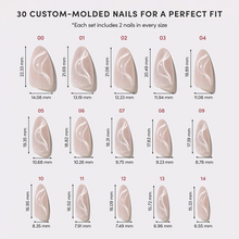 WOO-MAN! press-on nail design - velvet style detail